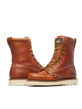 THOROGOOD 804-4378 8" Moc Toe Steel Toe Work Boots EH Size 6 D MADE IN USA